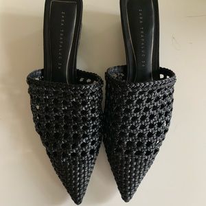Zara black slip on